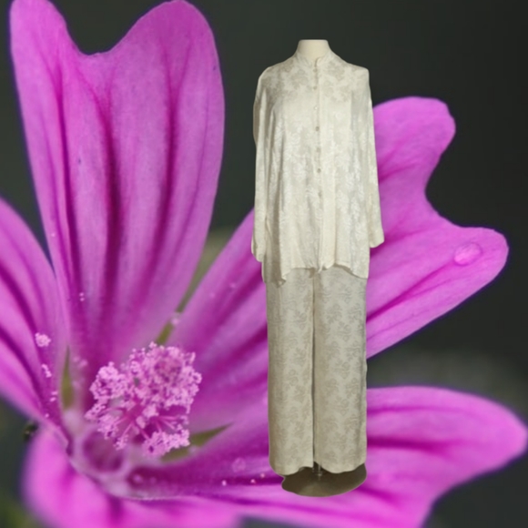 Hugo Buscati Pants - Hugo Buscati Milano Collection Jacquard Pant Suit